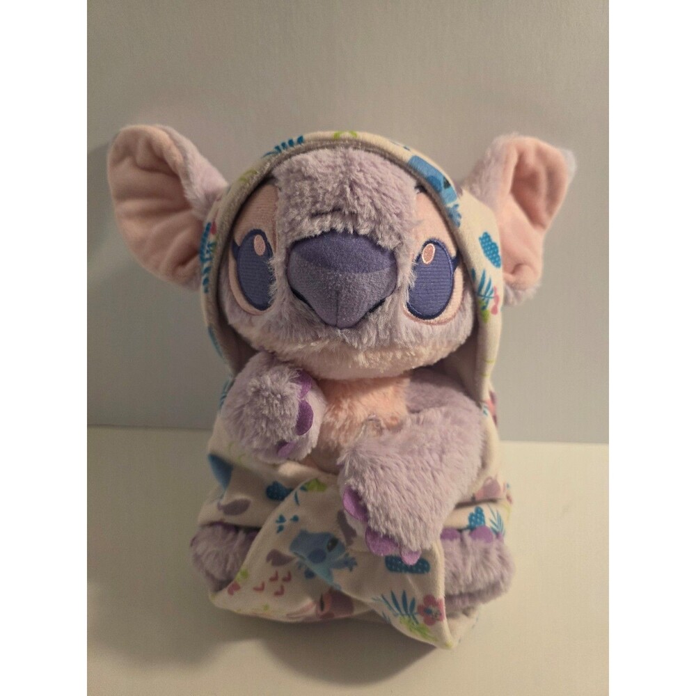 Disney Babies Angel Plush with Blanket Pouch Lilo & Stitch Small 12'' Stuffed